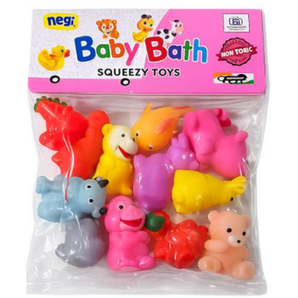 Negi 12 PCS Mix Animal Squeeze Set