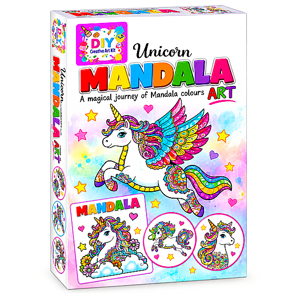 DIY Unicorn Mandala Art