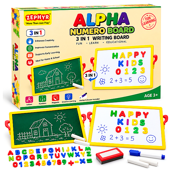 Alpha Numero Board – 3-in-1 Writing Board