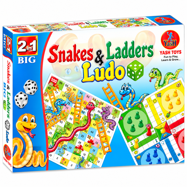 Snakes & Ladders & Ludo – 2 in 1 Big