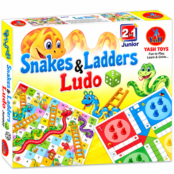 Snakes & Ladders & Ludo – 2 in 1 Junior