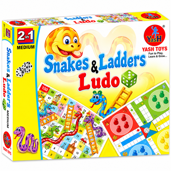 Snakes & Ladders & Ludo – 2 in 1 Medium