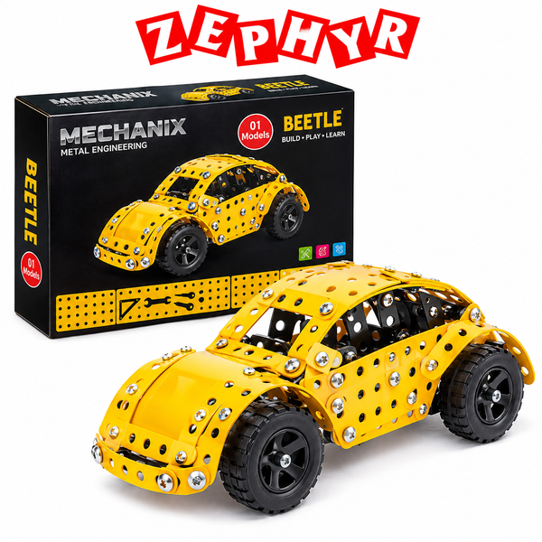 Mechanix Beetle Metal Engineering Construction Toy